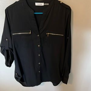 Calvin Klein black with gold hardware Medium